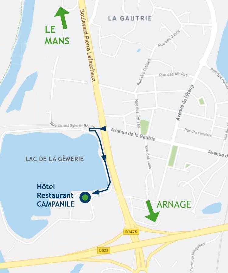 Hotel Campanile Le Mans - Arnage Zewnętrze zdjęcie